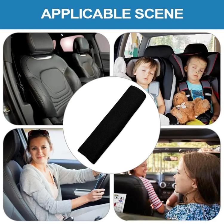 Universal Car Seat Belt Extended Ice Silk Fabric Shoulder Pad Protection Belt(White) - Seat Belts & Padding by buy2fix | Online Shopping UK | buy2fix