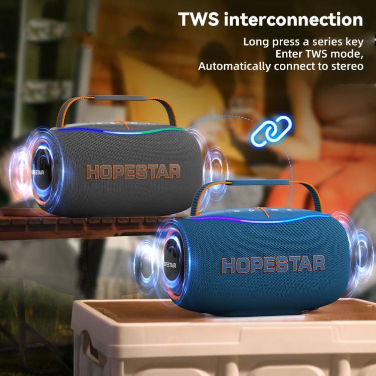 HOPESTAR H80 80W Outdoor Portable Waterproof Bluetooth Speaker(Dark Green) - Waterproof Speaker by HOPESTAR | Online Shopping UK | buy2fix