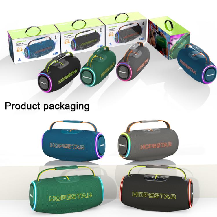 HOPESTAR H88 70W Outdoor Portable Waterproof Bluetooth Speaker, Support TF / AUX / USB / TWS(Navy Blue) - Waterproof Speaker by HOPESTAR | Online Shopping UK | buy2fix