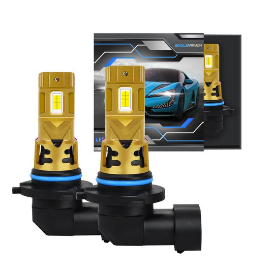 9005 1 Pair 35W 3500LM 6500K Car LED Headlight Bulb(Yellow Purple) - LED Headlamps by buy2fix | Online Shopping UK | buy2fix