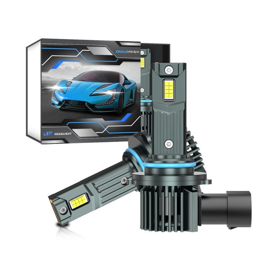 9006 1 Pair 32W 3200LM 6500K Car LED Headlight Bulb with Fan(Gun Metal) - LED Headlamps by buy2fix | Online Shopping UK | buy2fix