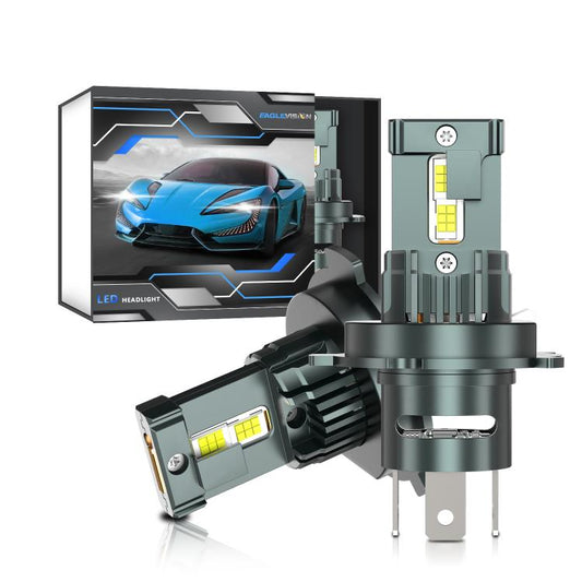 H4 1 Pair 32W 3200LM 6500K Car LED Headlight Bulb with Fan(Gun Metal) - LED Headlamps by buy2fix | Online Shopping UK | buy2fix