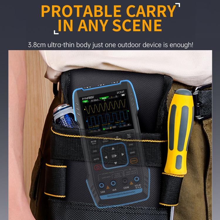 FNIRSI 2C53T Dual Channel 50M Digital Multimeter, Style:High-end Version - Digital Multimeter by FNIRSI | Online Shopping UK | buy2fix