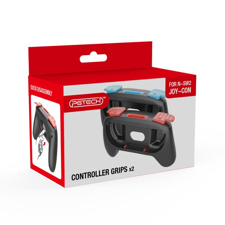 For Nintendo Switch 2 2pcs Game Handle Sports Grip(Black) - Cases by buy2fix | Online Shopping UK | buy2fix