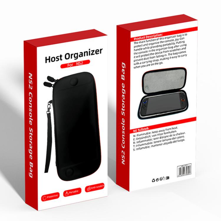 For Nintendo Switch 2 iPlay HBS-2835 Simple Thin Handle Storage Bag with Lanyard(Black) - Bags by iplay | Online Shopping UK | buy2fix