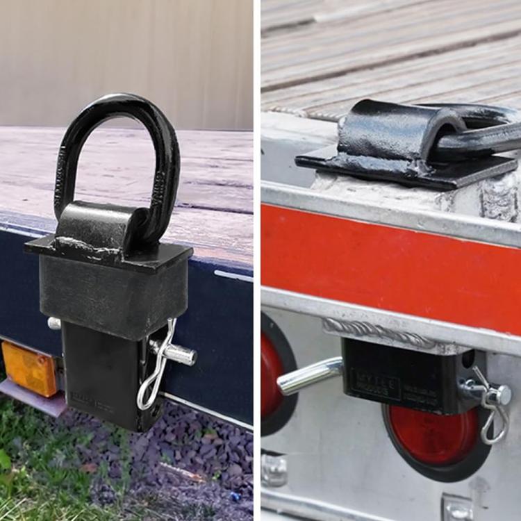 Car Stake Pocket D-Ring Hitch Pin Trailer Traction Connection Accessories(1/2 Specification) - Towing Bars by buy2fix | Online Shopping UK | buy2fix