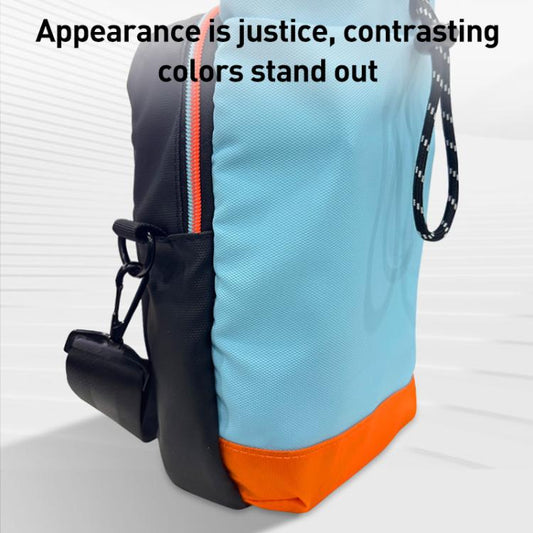 For Nintendo Switch 2 iPlay HBS-2838 Multi-function Portable Crossbody Storage Bag(Blue Orange) - Bags by iplay | Online Shopping UK | buy2fix