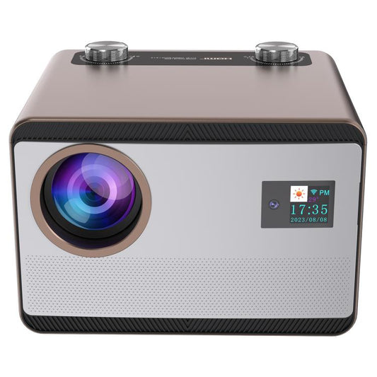 Cheerlux C58A1 Whale OS Version 1920x1080P 650ANSI Smart Projector, AU Plug, with Front Display(Tarnish) - Mini Projector by Cheerlux | Online Shopping UK | buy2fix