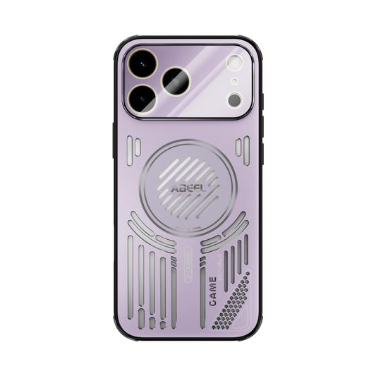 For iPhone 17 Pro Max ABEEL Ice Fox Series Magsafe Heat Sink Cooling Phone Case(Pink Purple) - iPhone 17 Pro Max Cases by buy2fix | Online Shopping UK | buy2fix