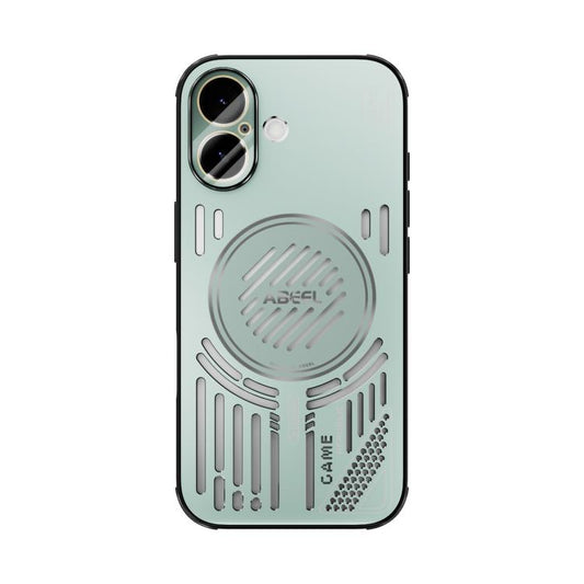 For iPhone 17 ABEEL Ice Fox Series Magsafe Heat Sink Cooling Phone Case(Light Green) - iPhone 17 Cases by buy2fix | Online Shopping UK | buy2fix