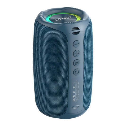 Zealot M2 8W Portable Outdoor RGB Bluetooth Speaker, without Microphone(Blue) - Desktop Speaker by ZEALOT | Online Shopping UK | buy2fix