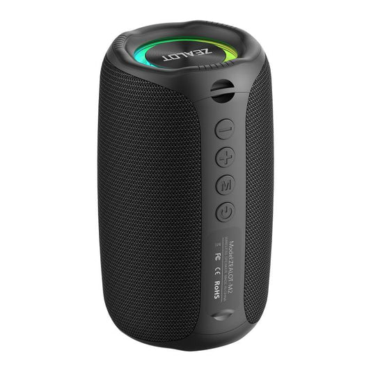 Zealot M2 8W Portable Outdoor RGB Bluetooth Speaker, without Microphone(Black) - Desktop Speaker by ZEALOT | Online Shopping UK | buy2fix