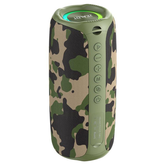 Zealot MP2 20W Portable Outdoor RGB Bluetooth Speaker(Camouflage) - Desktop Speaker by ZEALOT | Online Shopping UK | buy2fix
