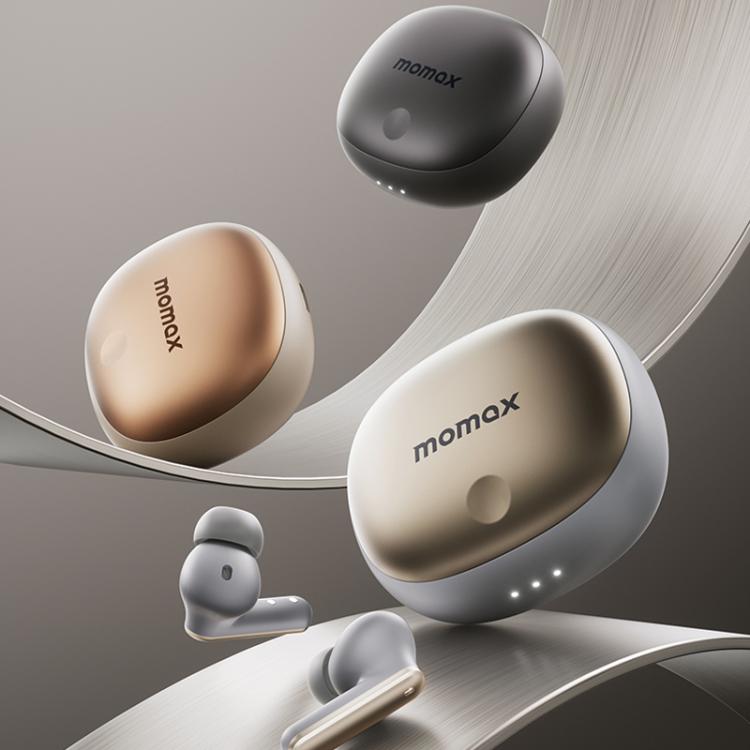 MOMAX 1-Vibe Lite True Wireless Noise Cancelling BT5.4 Earphones(Titanium) - TWS Earphone by MOMAX | Online Shopping UK | buy2fix