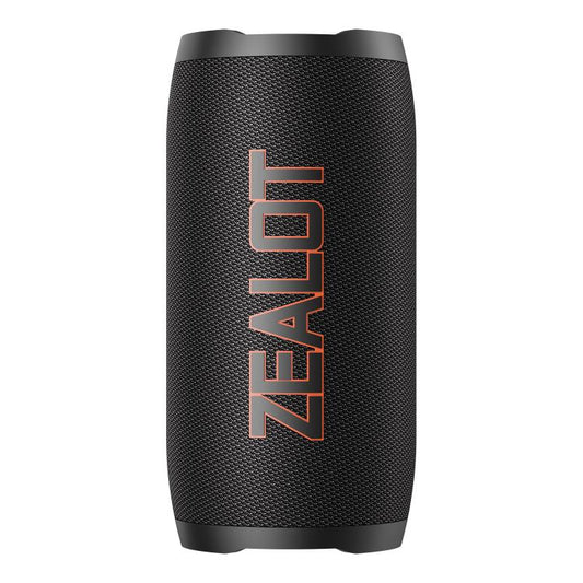 Zealot S76 50W Portable Outdoor RGB Bluetooth Speaker, Type:with 2pcs Microphones(Black) - Desktop Speaker by ZEALOT | Online Shopping UK | buy2fix