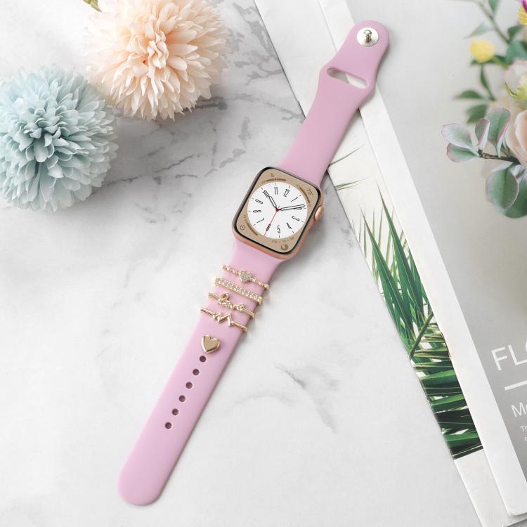 Smart Watch Band Decorative Ring Metal Accessories(Heartbeat) - Watch Decorations by buy2fix | Online Shopping UK | buy2fix