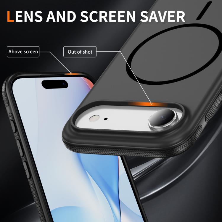 For iPhone Air Imitation Original Magsafe PC Hybrid TPU Phone Case(Black) - iPhone Air Cases by buy2fix | Online Shopping UK | buy2fix