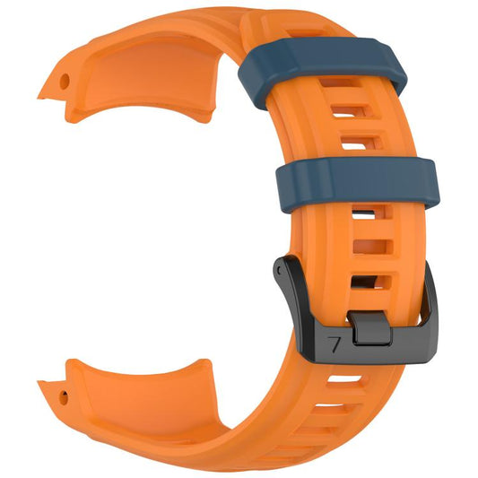 For Garmin Instinct 3 AMOLED 50mm / Solar 50mm xDfind Quick-release Silicone Watch Band(Orange + Blue) - Watch Bands by xDfind | Online Shopping UK | buy2fix