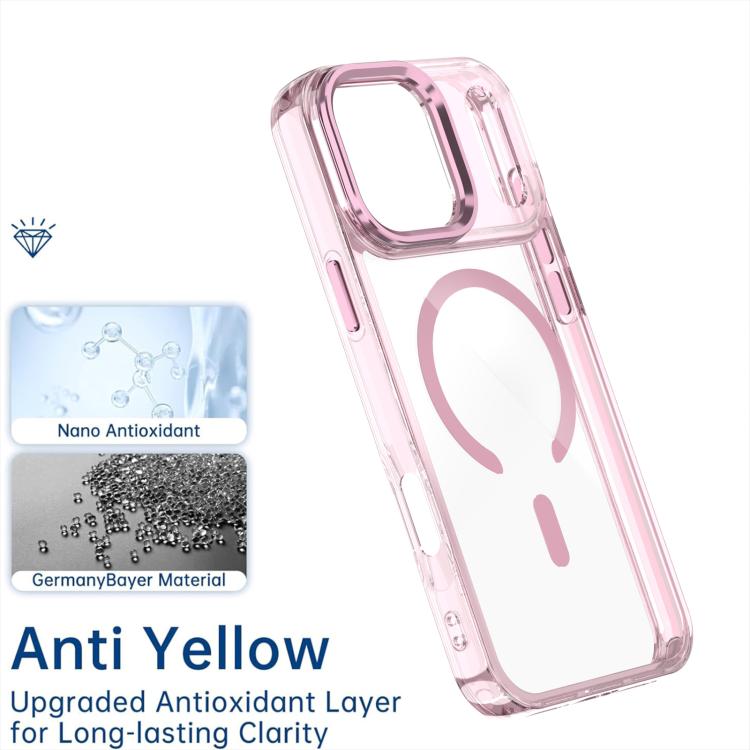 For iPhone 17 Pro Max MagSafe Magnetic Clear Phone Case(Purple) - iPhone 17 Pro Max Cases by buy2fix | Online Shopping UK | buy2fix