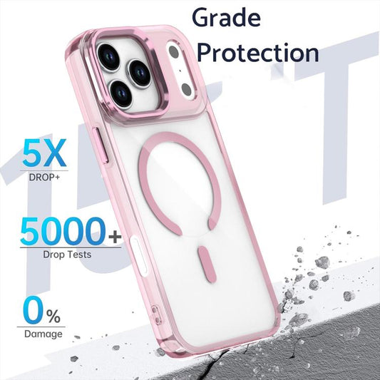 For iPhone 17 Pro Max MagSafe Magnetic Clear Phone Case(Black) - iPhone 17 Pro Max Cases by buy2fix | Online Shopping UK | buy2fix