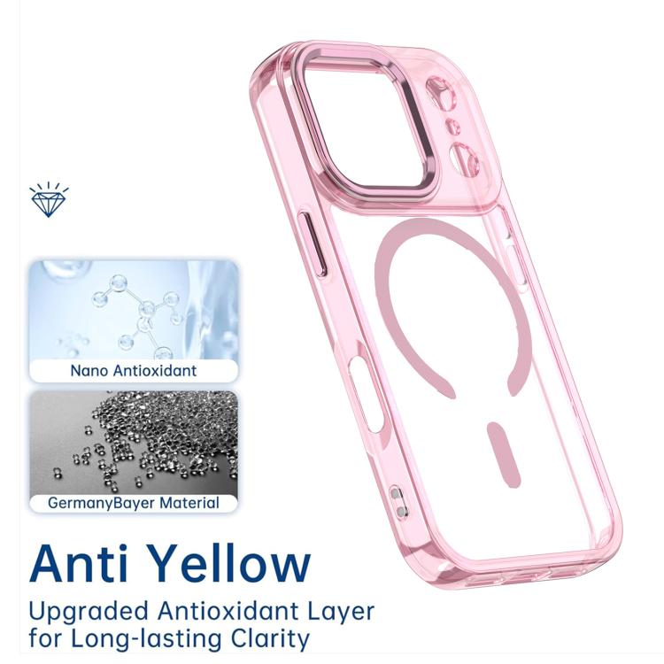 For iPhone 17 Pro MagSafe Magnetic Clear Phone Case(White) - iPhone 17 Pro Cases by buy2fix | Online Shopping UK | buy2fix