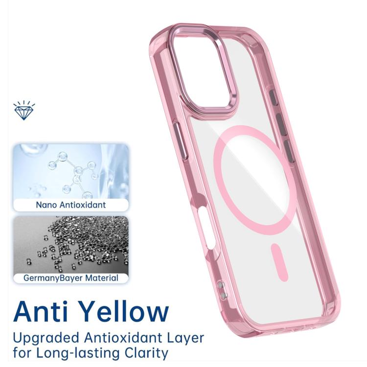 For iPhone 17 MagSafe Magnetic Clear Phone Case(Purple) - iPhone 17 Cases by buy2fix | Online Shopping UK | buy2fix