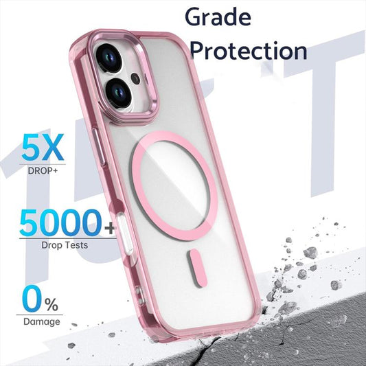 For iPhone 17 MagSafe Magnetic Clear Phone Case(Black) - iPhone 17 Cases by buy2fix | Online Shopping UK | buy2fix