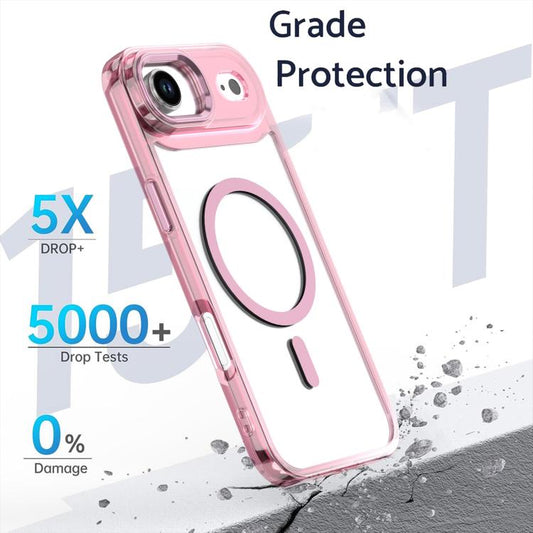 For iPhone Air MagSafe Magnetic Clear Phone Case(Pink) - iPhone Air Cases by buy2fix | Online Shopping UK | buy2fix