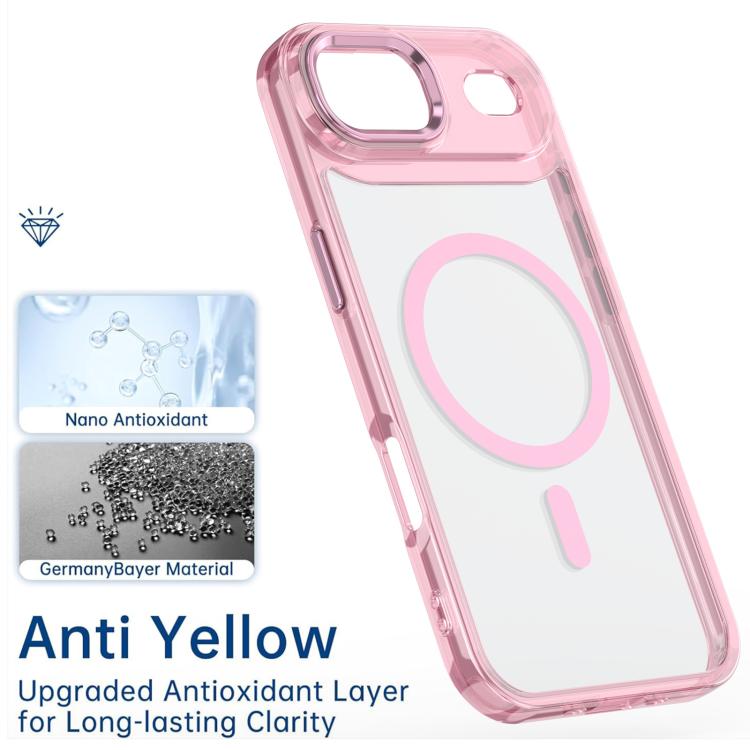 For iPhone Air MagSafe Magnetic Clear Phone Case(Blue) - iPhone Air Cases by buy2fix | Online Shopping UK | buy2fix