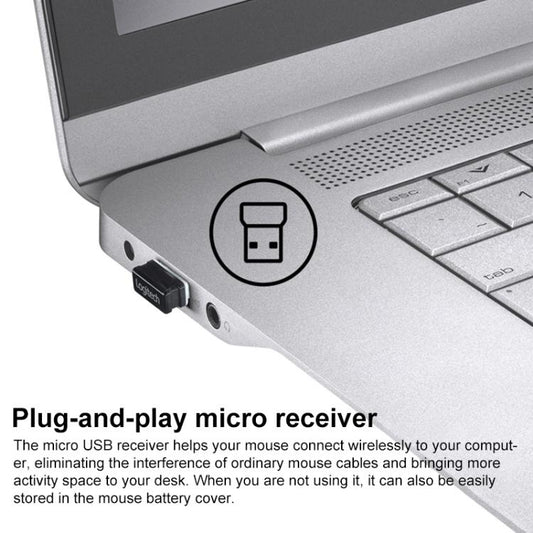 Logitech B330 1000DPI Silent Bluetooth Wireless Mouse(Black) - Wireless Mice by Logitech | Online Shopping UK | buy2fix