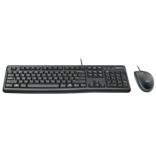 Logitech MK120 Wired Keyboard and Mouse Set(Black) - Wired Keyboard by Logitech | Online Shopping UK | buy2fix