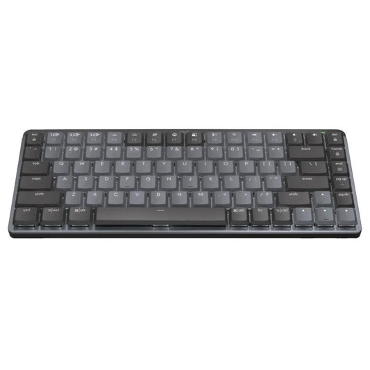 Logitech MX Mini Compact Smart Backlit Wireless Bluetooth Mechanical Keyboard, Specification:Blue Shaft(Graphite) - Wireless Keyboard by Logitech | Online Shopping UK | buy2fix