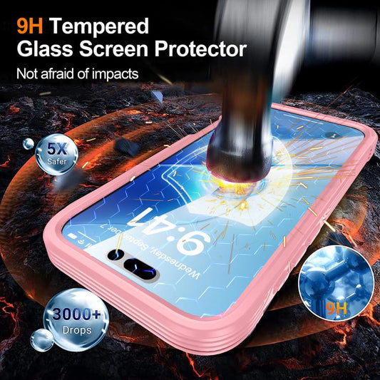 For iPhone 17 Pro RedPepper Tempered Glass MagSafe Phone Case(Pink) - iPhone 17 Pro Cases by RedPepper | Online Shopping UK | buy2fix