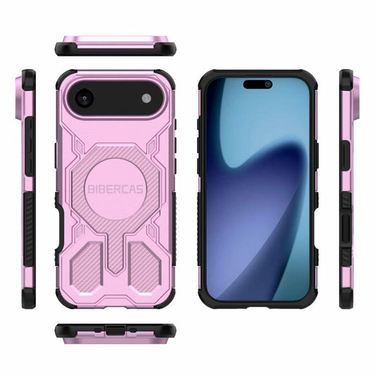 For iPhone Air BIBERCAS Real Color Series MagSafe Shockproof Phone Case(Pink) - iPhone Air Cases by BIBERCAS | Online Shopping UK | buy2fix