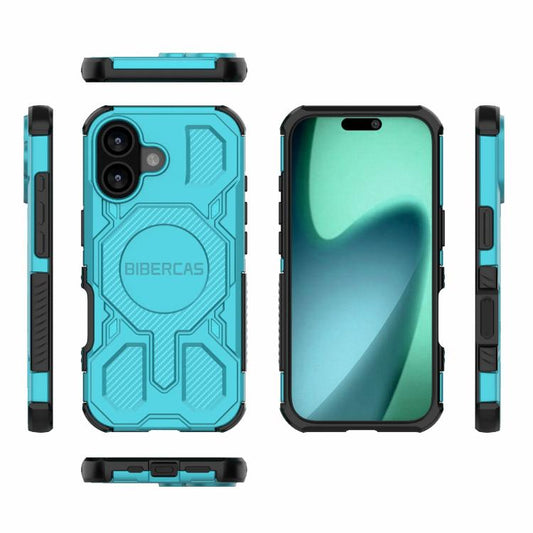 For iPhone 17 BIBERCAS Real Color Series MagSafe Shockproof Phone Case(Green) - iPhone 17 Cases by BIBERCAS | Online Shopping UK | buy2fix