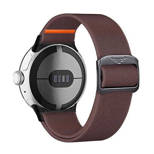 For Google Pixel Watch 3 45mm xDfind Elastic Nylon Watch Band(Smoke Purple) - Watch Bands by xDfind | Online Shopping UK | buy2fix