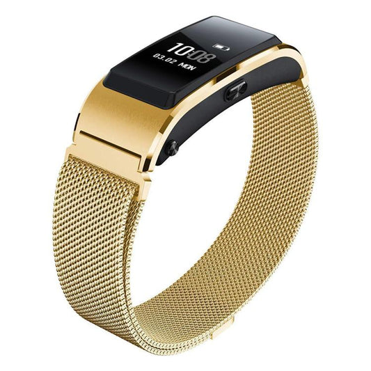 16mm For Huawei Band B6 / B7 xDfind Milanese Stainless Steel Watch Band(Gold) - Watch Bands by xDfind | Online Shopping UK | buy2fix