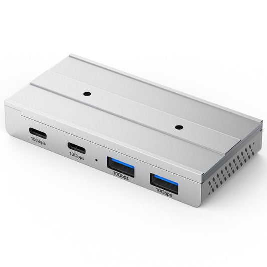 ORICO HST-2A2C 4 in 1 USB 3.2 10Gbps Detachable Magnetic Docking Station(Silver) - USB 3.0 HUB by ORICO | Online Shopping UK | buy2fix