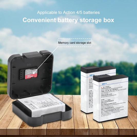 For DJI Osmo Action 5 Pro / 4 Battery & Memory Card Storage Box(Black) - Case & Bags by buy2fix | Online Shopping UK | buy2fix