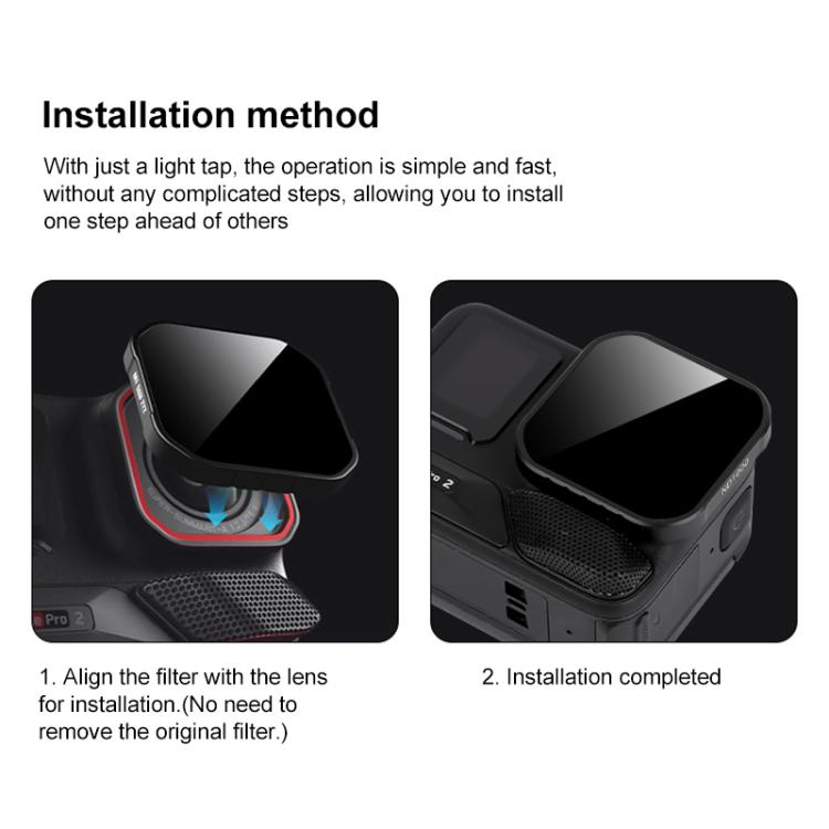 For Insta360 Ace Pro 2 Camera Lens Filter, Filter:ND64 - Len Accessories by buy2fix | Online Shopping UK | buy2fix