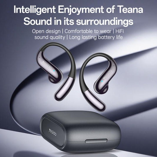 Yesido YSP28 ENC Noise Reduction Ear-hook Open OWS Bluetooth Earphone(Grey) - Bluetooth Earphone by Yesido | Online Shopping UK | buy2fix