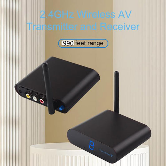 Measy AV230 2.4GHz Wireless Audio / VideoTransmitter & Receiver 1TX to 2RX(US Plug) - Set Top Box & Accessories by Measy | Online Shopping UK | buy2fix