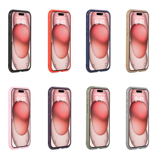 For iPhone 17 Pro Max Solid Color Edge Transparency MagSafe Magnetic Phone Case(Black) - iPhone 17 Pro Max Cases by buy2fix | Online Shopping UK | buy2fix