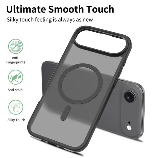 For iPhone Air Skin Feel TPU Hybrid PC MagSafe Phone Case(Black) - iPhone Air Cases by buy2fix | Online Shopping UK | buy2fix