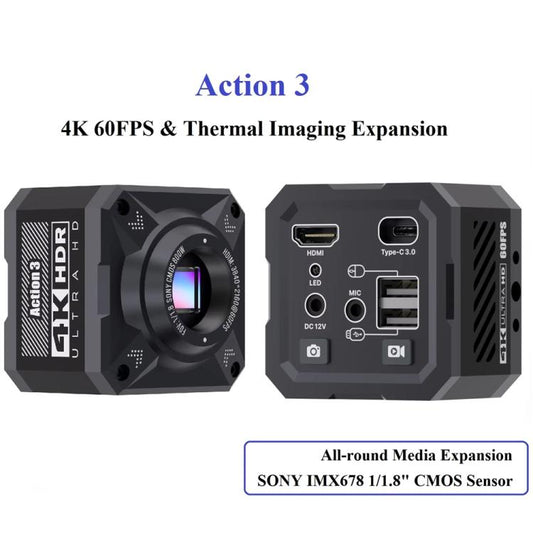 Mechanic Action3 HDMI / USB Thermal Imaging 4K HD Microscope Camera, Plug:US Plug - Microscope Magnifier Series by MECHANIC | Online Shopping UK | buy2fix