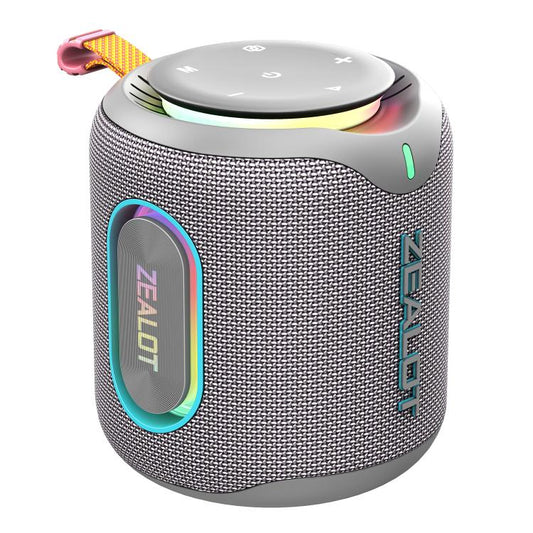 Zealot M1 30W Portable Outdoor IPX6 RGB Stereo Bluetooth Speaker(Grey) - Waterproof Speaker by ZEALOT | Online Shopping UK | buy2fix