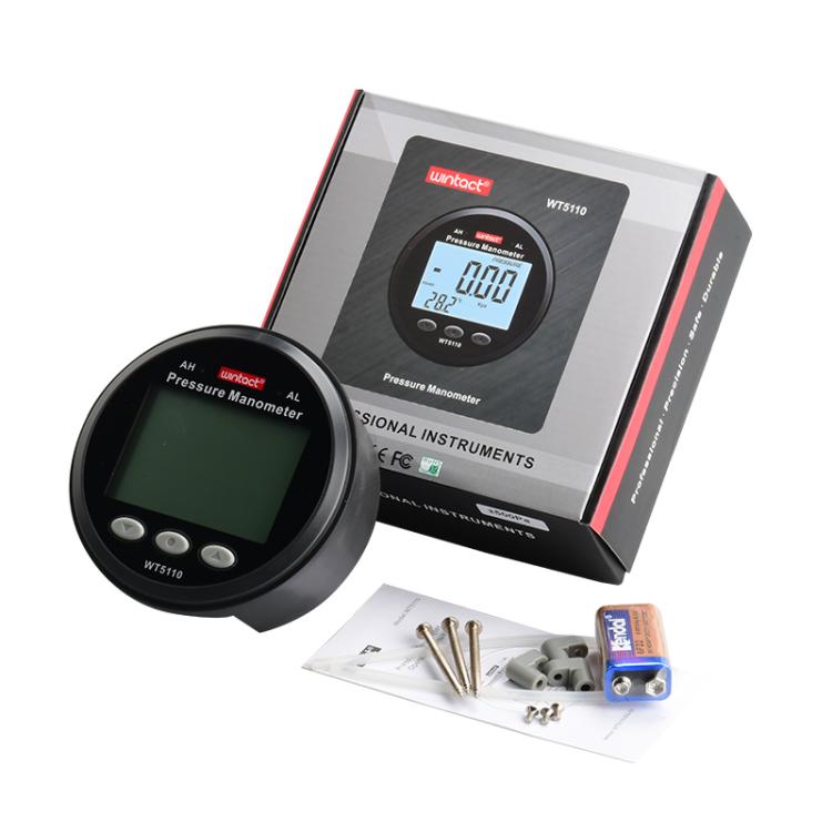 Wintact Portable Hight Precision Pressure Manometer with Temperature Compensation, Model:WT5110 / 2.5Kpa - Gas Monitor by Wintact | Online Shopping UK | buy2fix