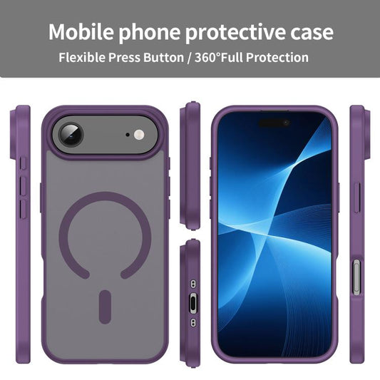 For iPhone Air Fanying Series PC Hybrid TPU Translucent Frosted MagSafe Phone Case(Crystal Purple) - iPhone Air Cases by buy2fix | Online Shopping UK | buy2fix