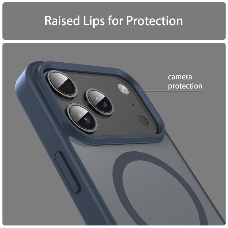 For iPhone 17 Pro Fanying Series PC Hybrid TPU Translucent Frosted MagSafe Phone Case(Cyan Blue) - iPhone 17 Pro Cases by buy2fix | Online Shopping UK | buy2fix