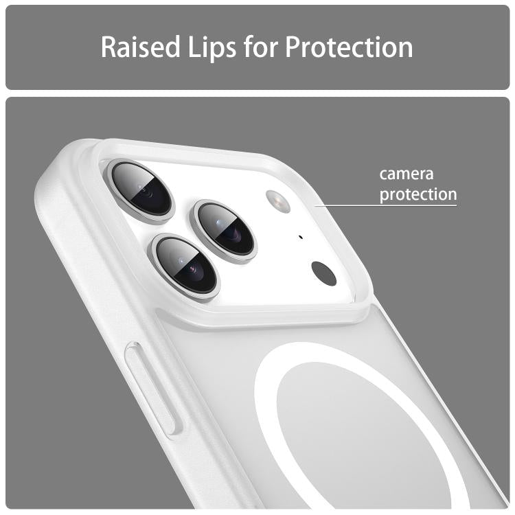 For iPhone 17 Pro Fanying Series PC Hybrid TPU Translucent Frosted MagSafe Phone Case(Matte White) - iPhone 17 Pro Cases by buy2fix | Online Shopping UK | buy2fix